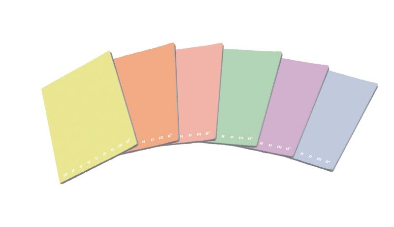 Maxiquaderni Monocromo Pastel  - Rigatura 4M - Quadretto elementari e medie - 80 g - copertine assortite