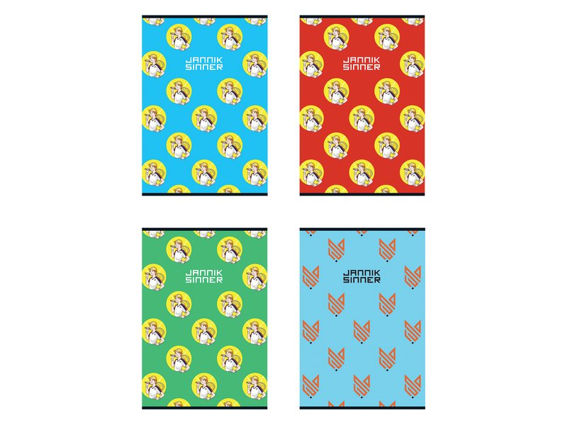 Maxi Quaderno JANNIK SINNER - 5M - Quadretto da 5mm
