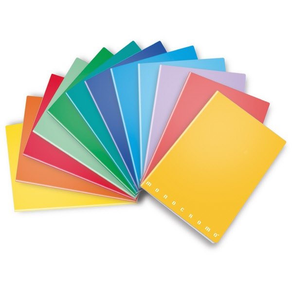 Quaderni A5 Monocromo The Original  - Rigatura C - Righe 4a e 5a elementare - 80 g - copertine assortite