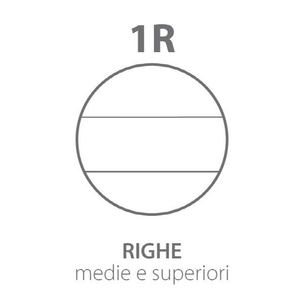 Quaderni cartonati Monocromo  - Rigatura 1R - Righe medie e superiori - 80 g - copertine assortite