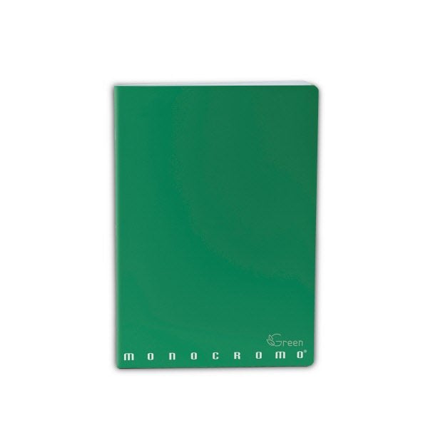 Maxiquaderno Monocromo Green - Rigatura 4M - Quadretto elementari e medie - 80 g - carta riciclata - A4 - copertine assortite