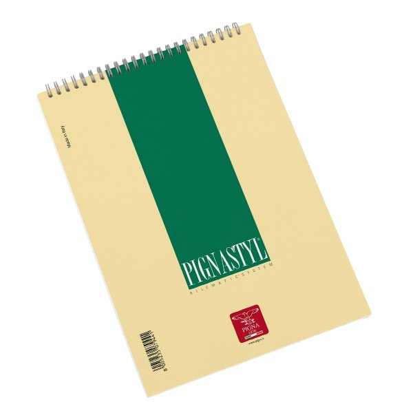 Blocco notes Pignastyl - A4  - BI - Bianco  - spirale - 60 fogli da 80 g